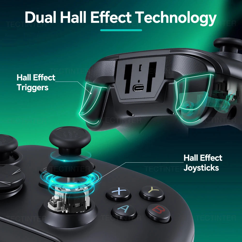 G6 Wireless Controller For Nintendo Switch 1/2 Hall Effect mobile game Joystick For PC Controls/PS3/4/Android/IOS Smartphone