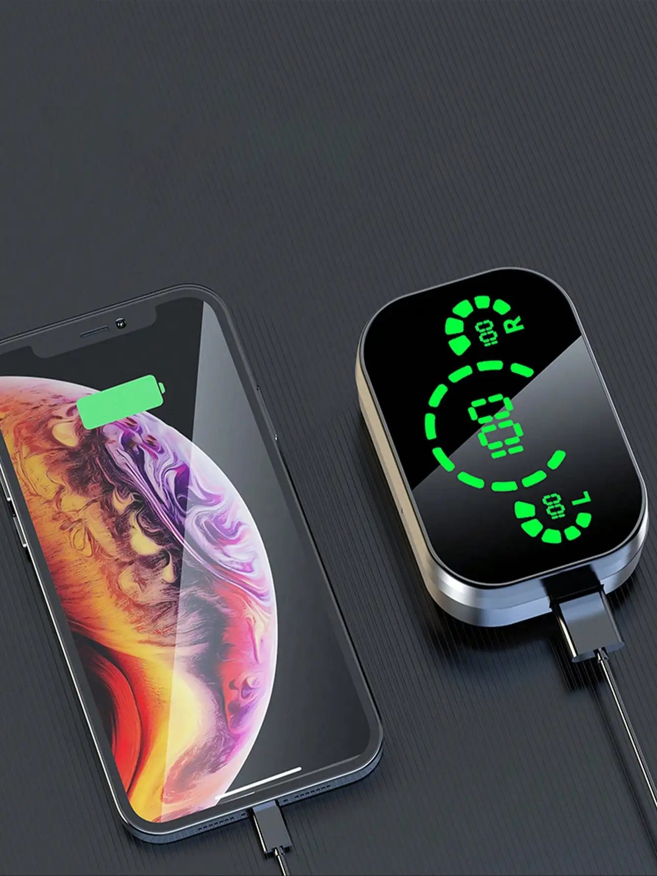 True Wireless Earphones With Dual LED Display . Sleek Metal Design, Long Battery Life, And Reliable Fit