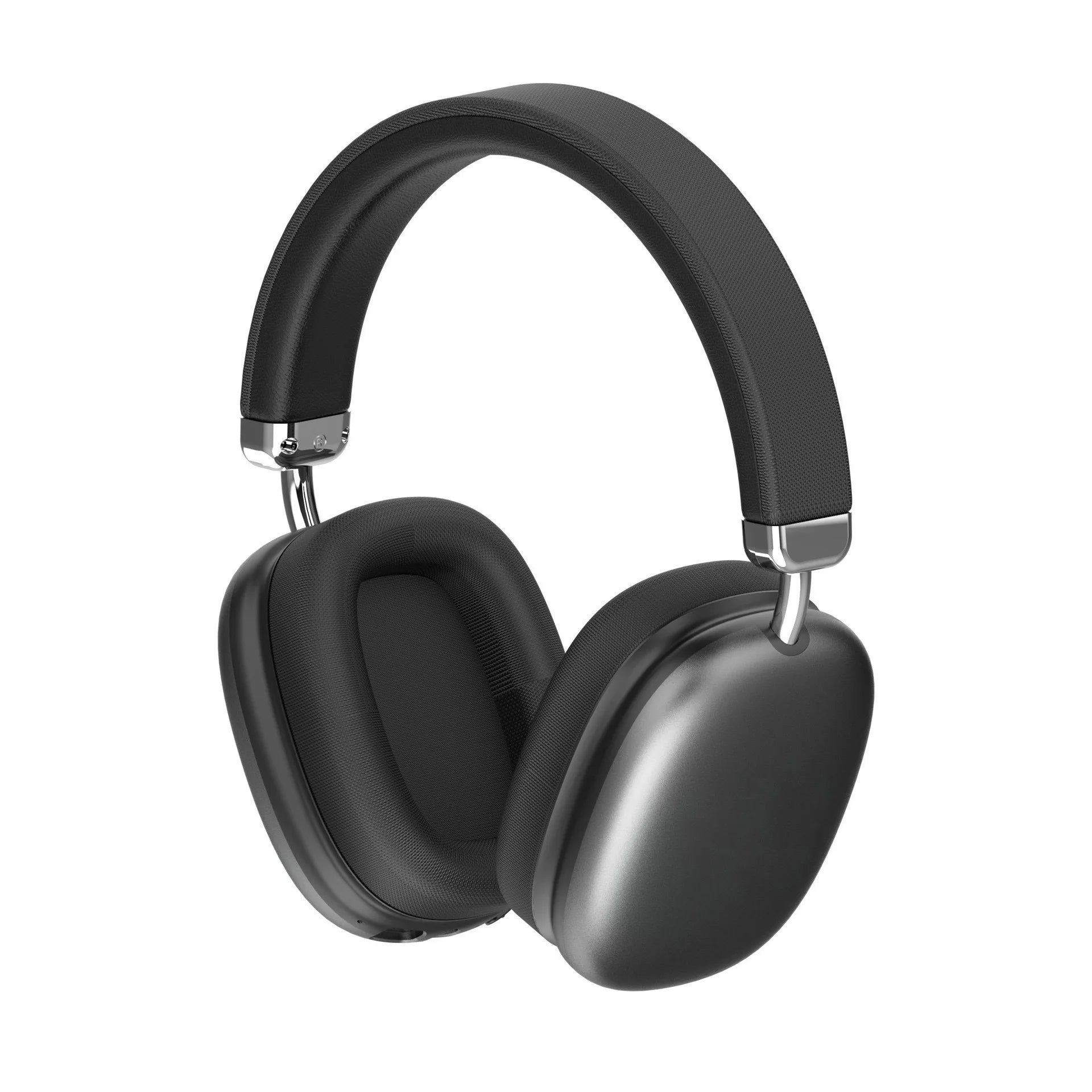 Fabric Headband Over-Ear Headphones Wireless Stereo HiFi Headset Adjustable Metal Rod Outdoor Music Noise Cancelling Earphones