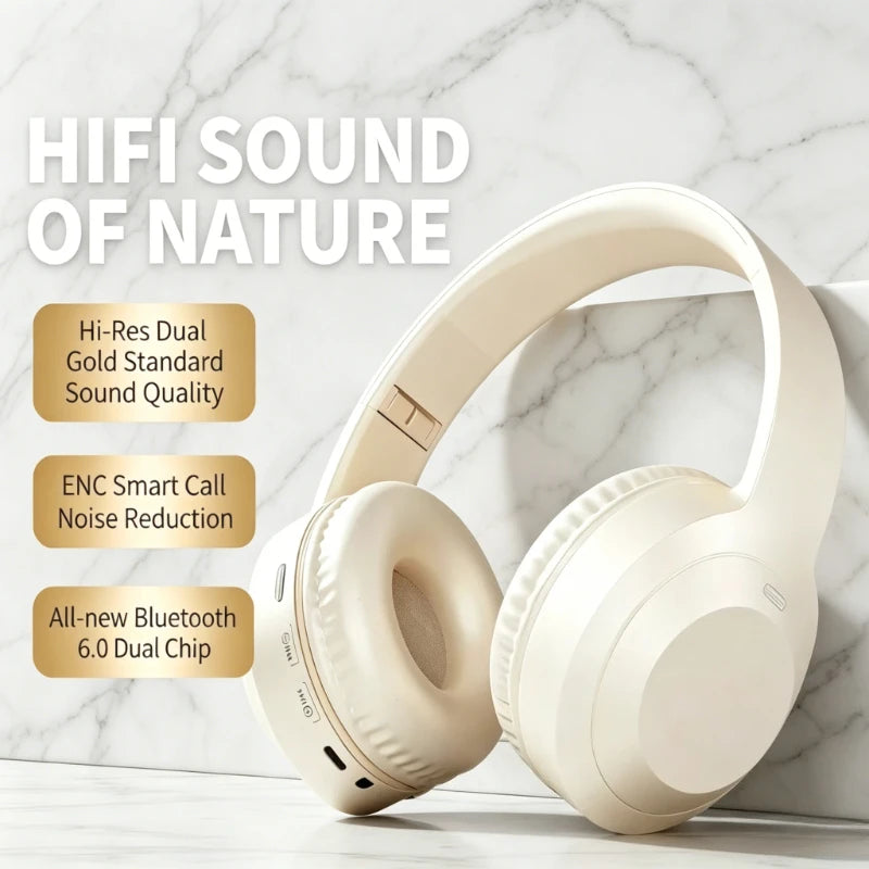 Over Ear HIFI Stereo M5 Headsets Wireless Bluetooth 5.3 Headpho...