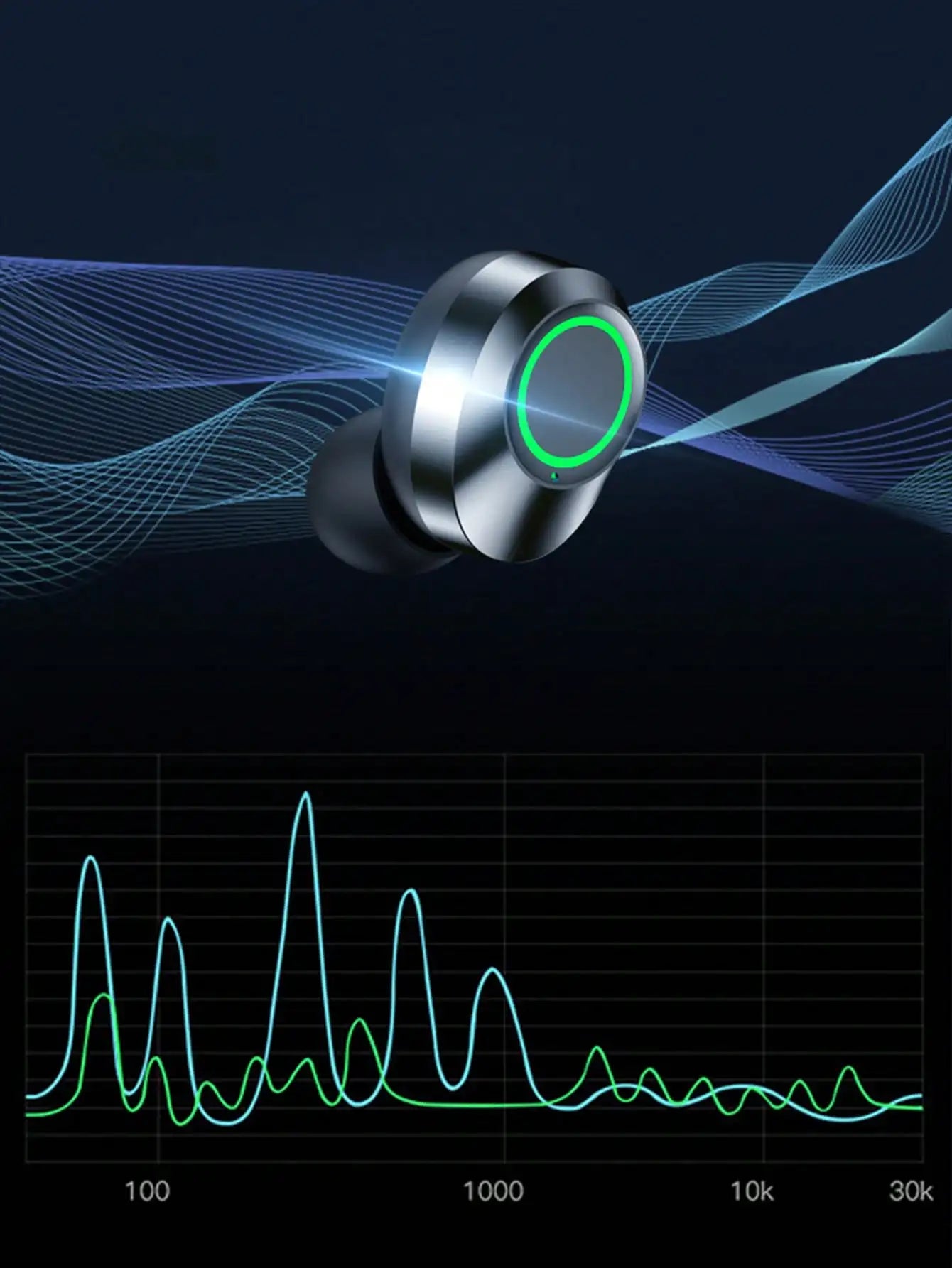 True Wireless Earphones With Dual LED Display . Sleek Metal Design, Long Battery Life, And Reliable Fit